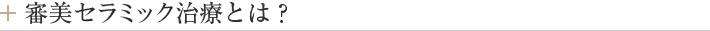 審美セラミック治療とは